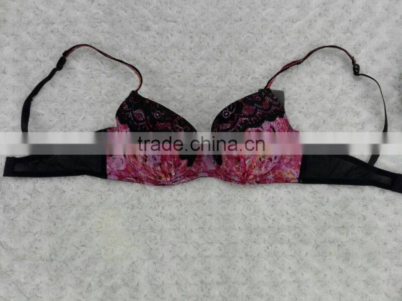 wholesale plus sizes women bra ladies beautiful flower sexy bra