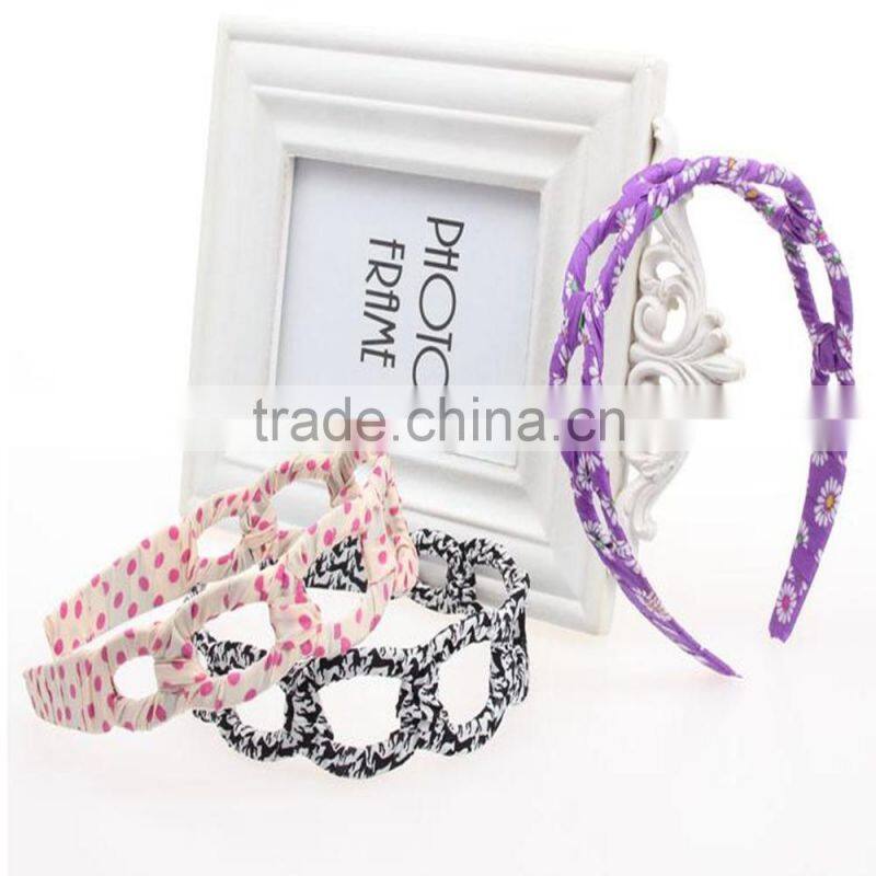 Ladies Hair Accessory Fashion Hollow Fabric Headband