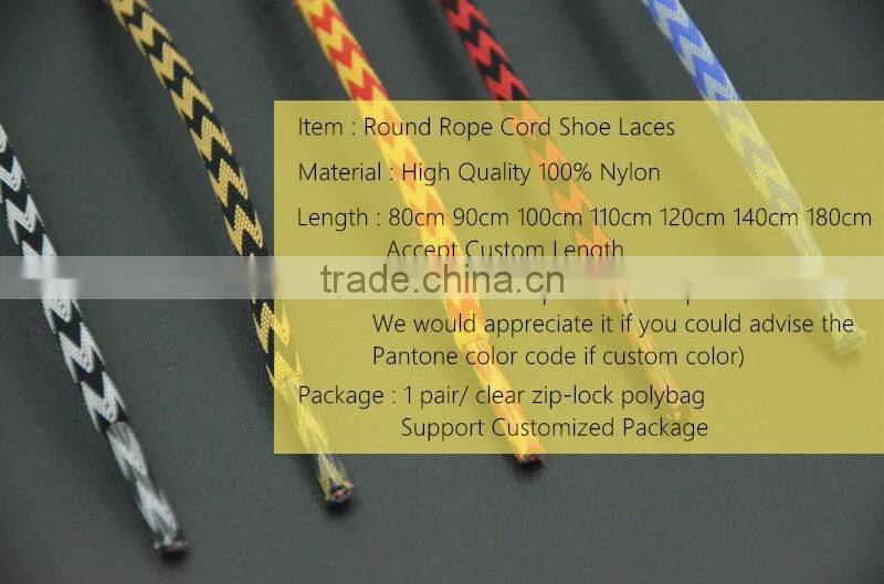 Lifesaving Round Nylon Material Sports Shoelaces Strings - Customized Daily Shoes Round Hiking Boot Laces - All Size