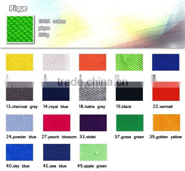 100% contton fashion green long sleeve zipper polo