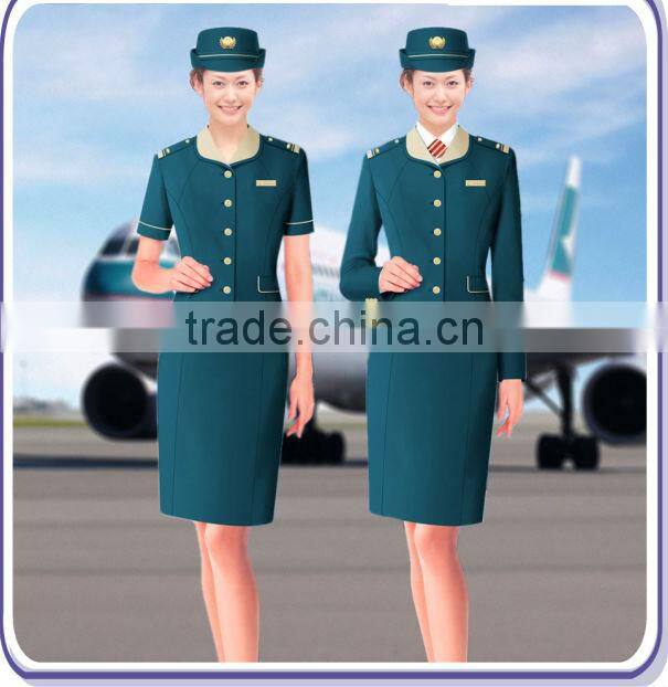 air hostess costume uniform/ air stewardess uniform