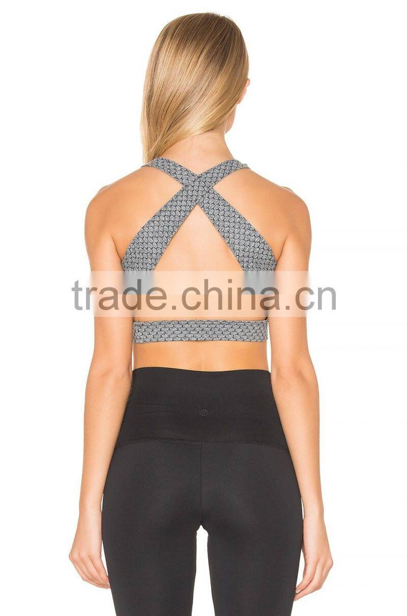 New custom hot women Sports Bra Sexy Top Fashionable yoga Jogging running sports Bra