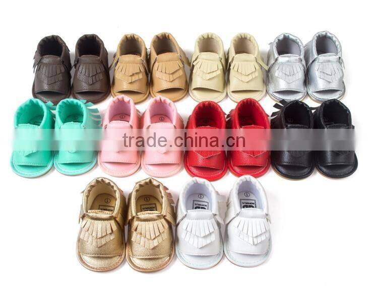 2017 baby sandals, fringed baby sandals