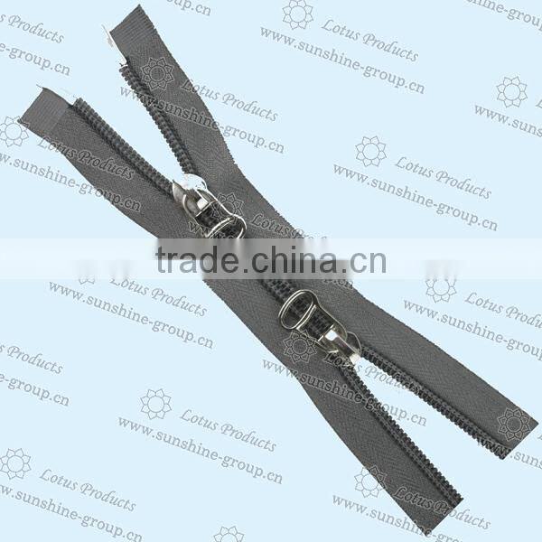 Metal Zipper With Two-way Slider Zipper
