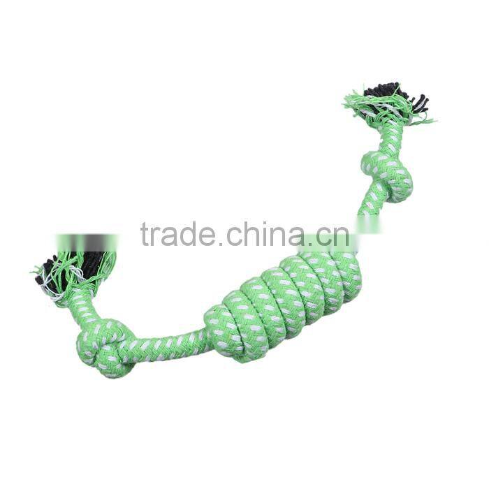 Cotton Pet Products Chew Molar Knot Toy Durable Green