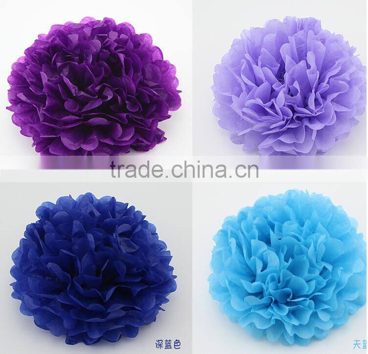 Best fashion Colour Tissue Pom Poms for parties