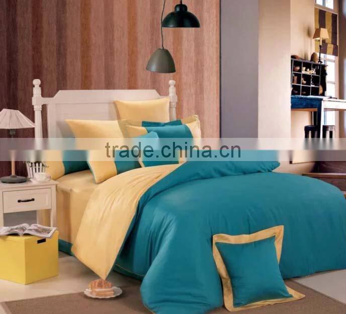 China supplier 100%cotton 300TC super soft solid color duvet cover set