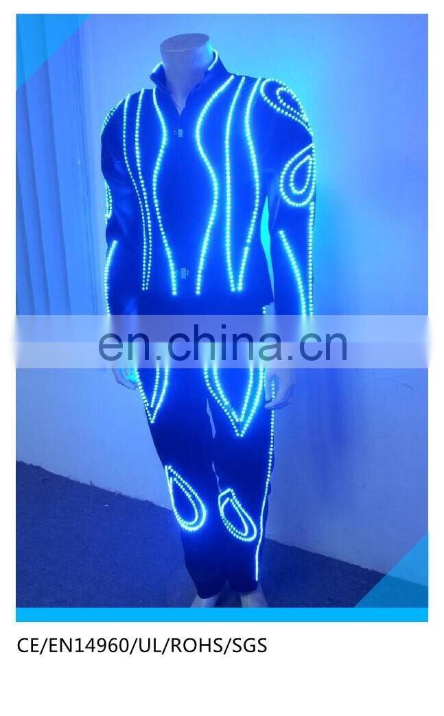 Night club luminous clothing led light dance costume/ led robot costume