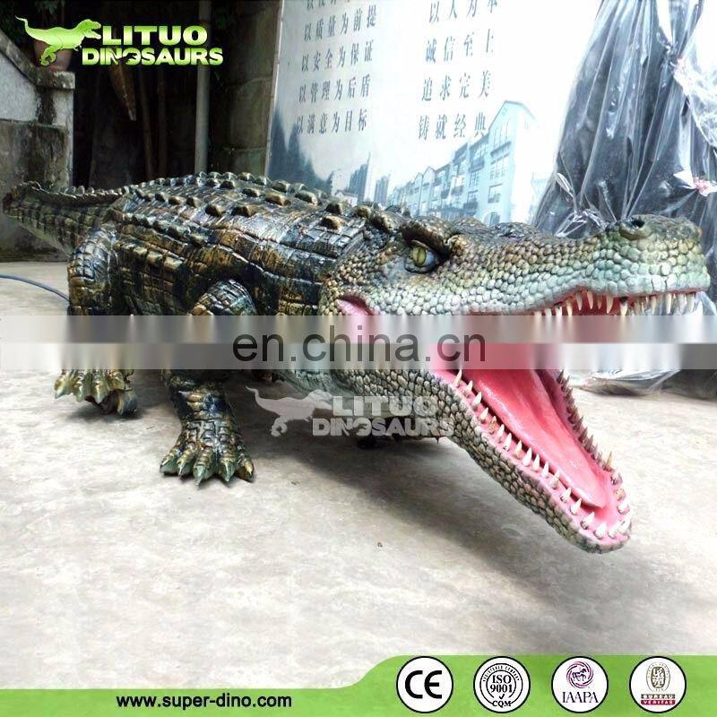 Outdoor Robotic Rubber crocodile Ride