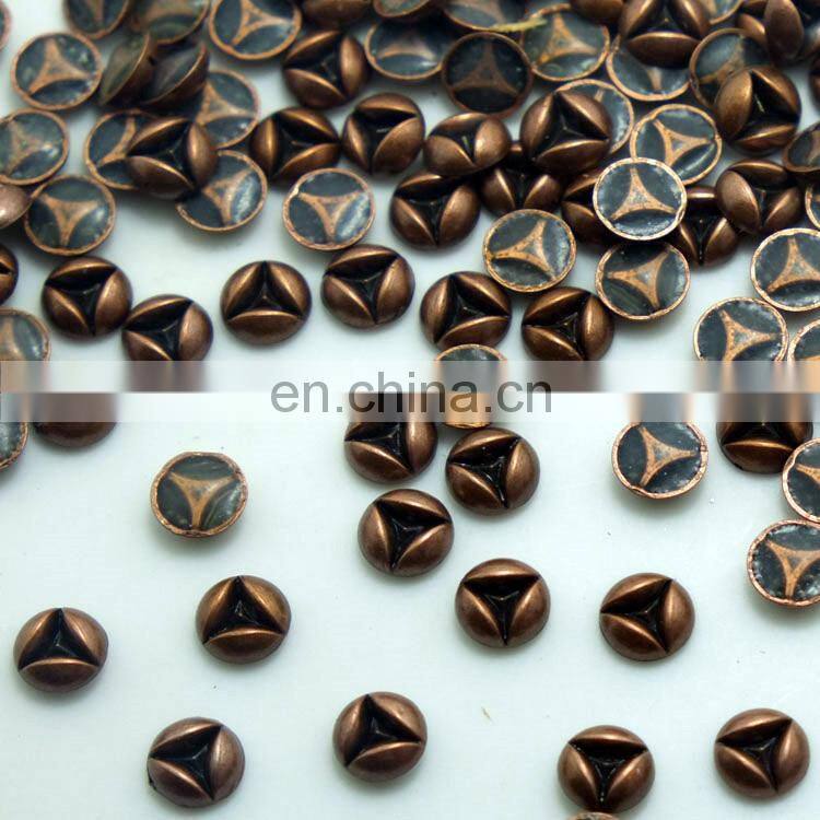 multicolor plated nailheads metal copper Hotfix