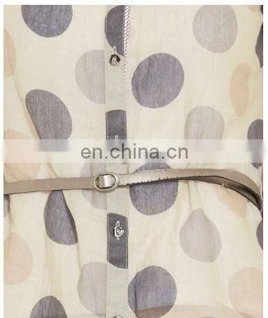 Wholesale 2015 ladies ladies' tunic short sleeve tunic Polka dot chiffon tunic