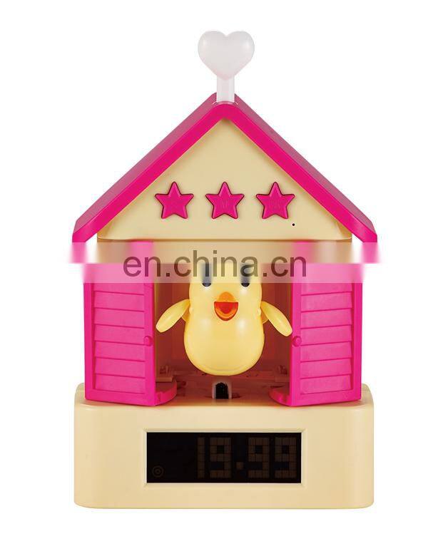 Hot sale table decor clock novelty alarm cuckoo bird desk clock
