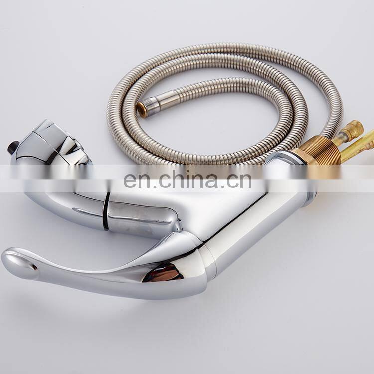 Wholesale pulling 1.5m brass kitchen sink water tap,basin faucet