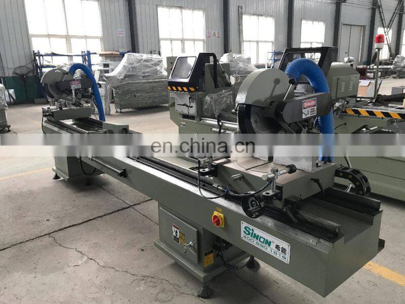 Two Head Any Angle UPVC Plastic Door and Window Profile Cutting Saw