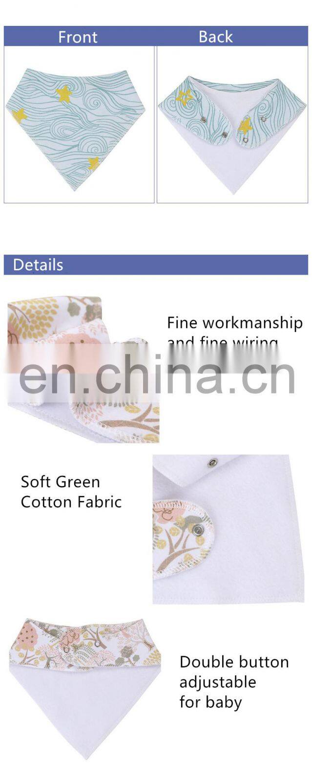 Upsimples Baby Bandana Drool Bibs Organic burp cloths cotton baby bandana bibs Baby Bandana Drool Bibs