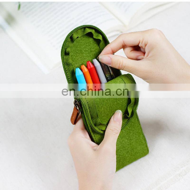Cheap Creative Simple Pure Color Felt Pen Bag