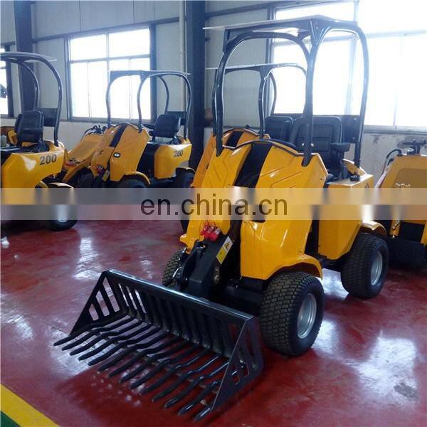 HYSOON hy200 mini garden tractor loader with hydraulic hammer