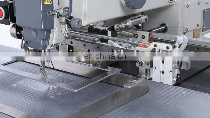 computer industrial electronic programmable sewing machine for jean label attaching