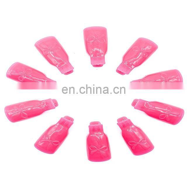 Yayoge plastic nail soaker gel polish remove clip Multi color care gel nail polish remover Acrylic wrap/nail tool