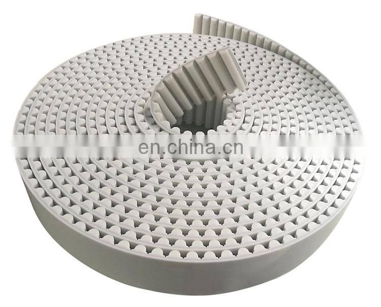 PU Open-ended belt white color steel wire Timing belt