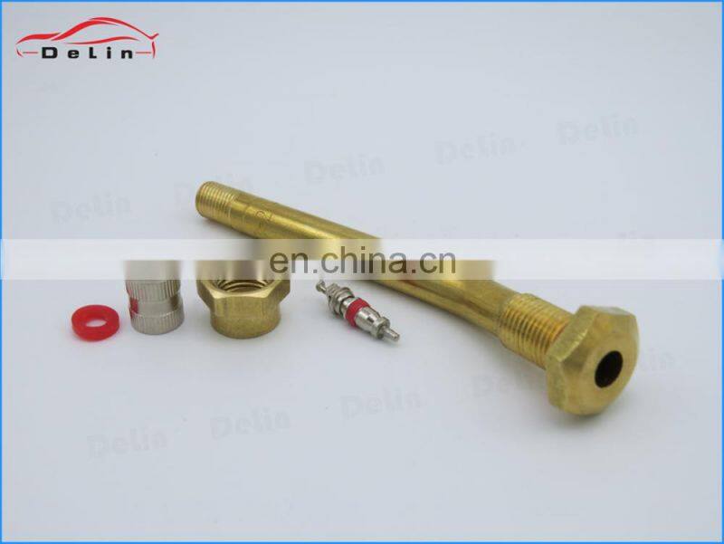 DeLin brass schrader air valve hexangular heavy duty truck tire valve v3-20-4 v3.20.4