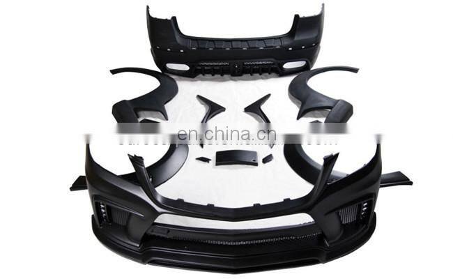 ML W166 body kits fit for ML-CLASS front bumper side skirt W166 style body kit car parts