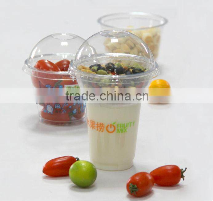 8oz Clear PET plastic deli container, salad bowl, DC8S