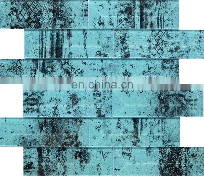 JBN 300X300mm Mosaic Tiles Laminated Glass Mosaic in foshan