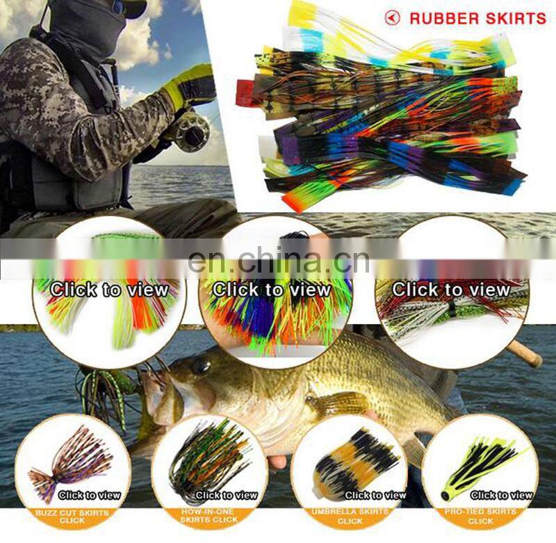 2.5 Inches Fishing Lure Parts Rubber Skirts Fishing Bait Skirts
