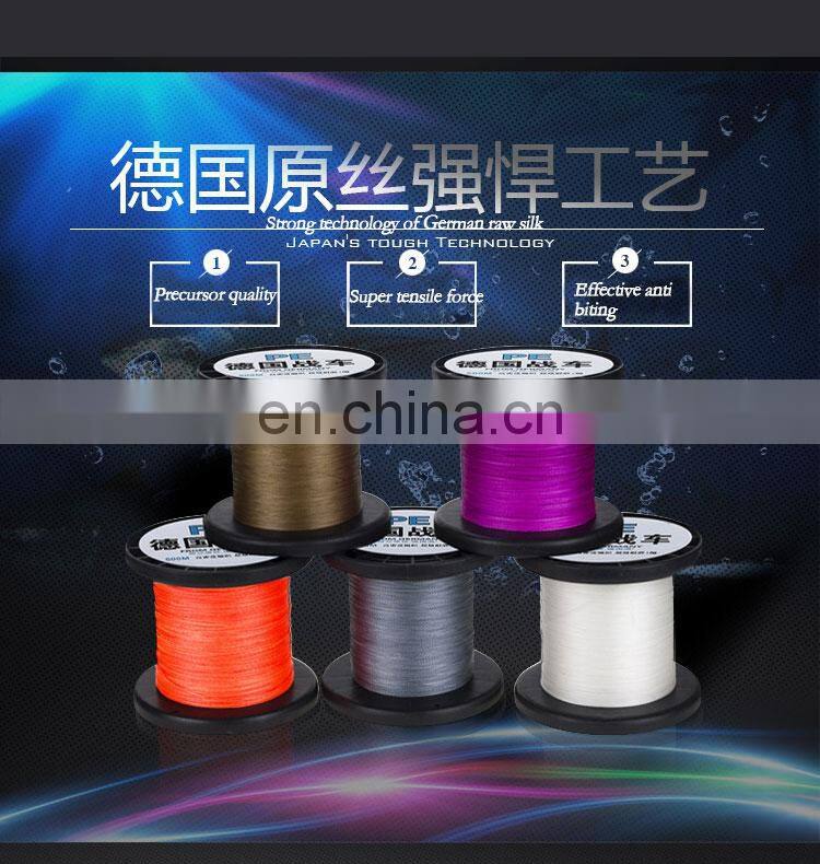 Classic 300M 500M tuna long line Braided 4 Strand PE Line Braid Multifilament pe fishing line