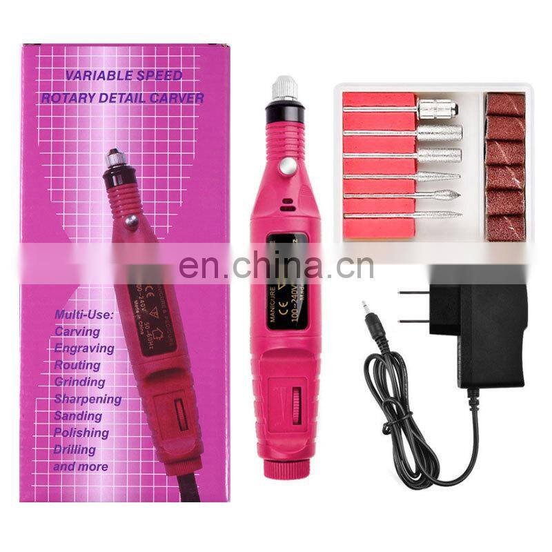 Hot Sell Japan Korea 0-20000RPM Portable 25000RPM Manicure Electric Nail Drill Machine Nail File Machine