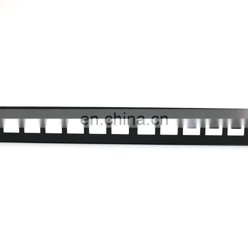 MT-4212 New product Detachable 1U 24port 19 Inch Blank Patch Panel With Cable Manger