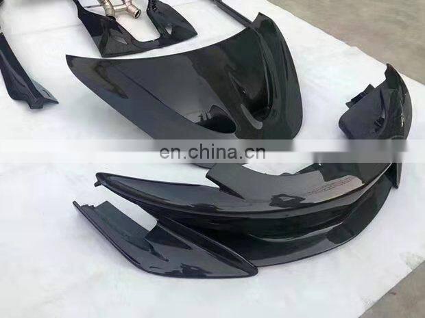 Runde Carbon Fiber Front Bumper Rear Bumper Side Skirt Spoiler Hood For Mclaren 540C 570S Upgrade 600LT Style Body Kit