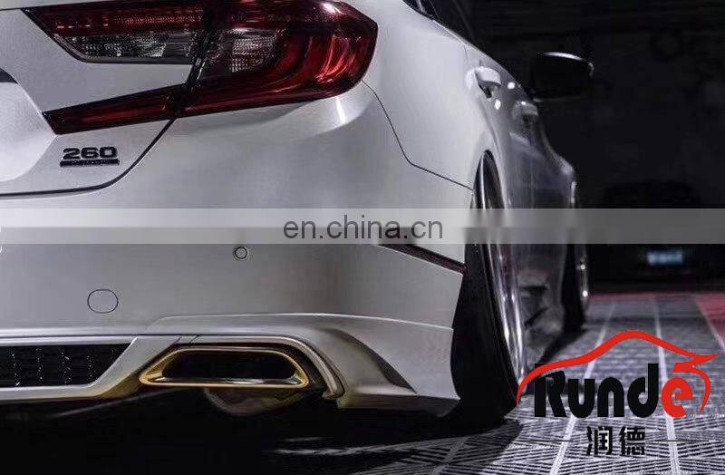 Runde Auto Car Accessories PP Material Body Kit With Front Rear Lip Warp Angle For Honda 10th generation Accord body kit