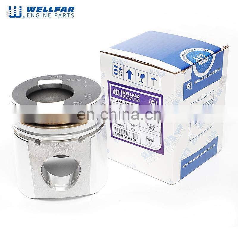3925878 114mm Wellfar 6CT 260HP piston For cummins engine piston 3925878