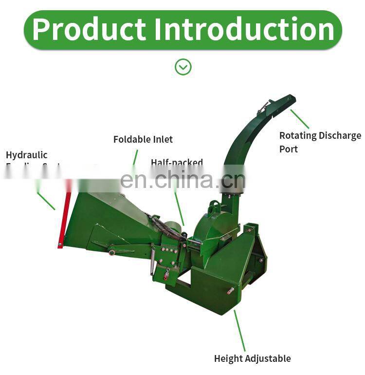 BX62R TRACTOR PTO DRIVEN WOOD CHIPPER WITH HYDRAULIC FEEDING CE APPROVED