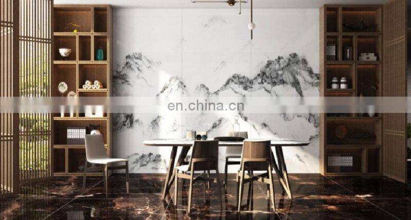 moroccan large format slab marble kitchen wall polished floor tiles