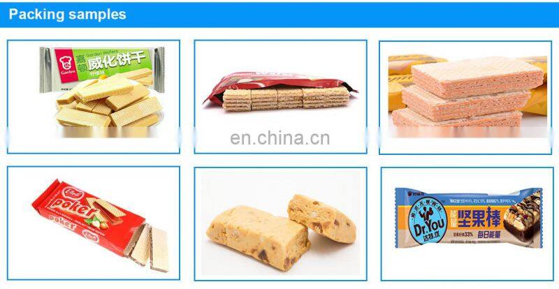 Packaging Machinery Wafer Biscuit Automatic Packing Line For Plastic Bag Multipack