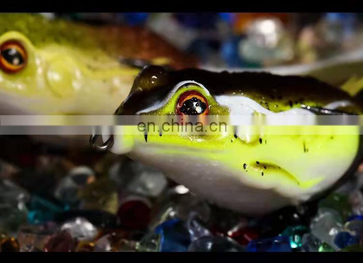 Byloo Artificial handmade frog lure weedless minnow fishing lures