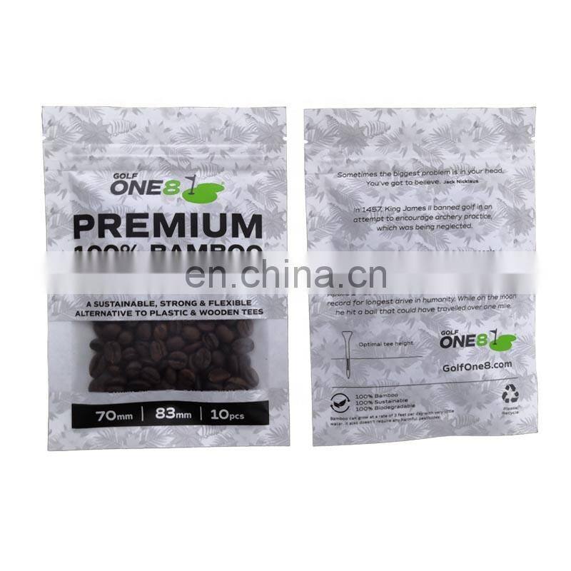 100% organic food packaging smell proof 3 side seal custom mylar bags plastic zip lock mylar pouch bags