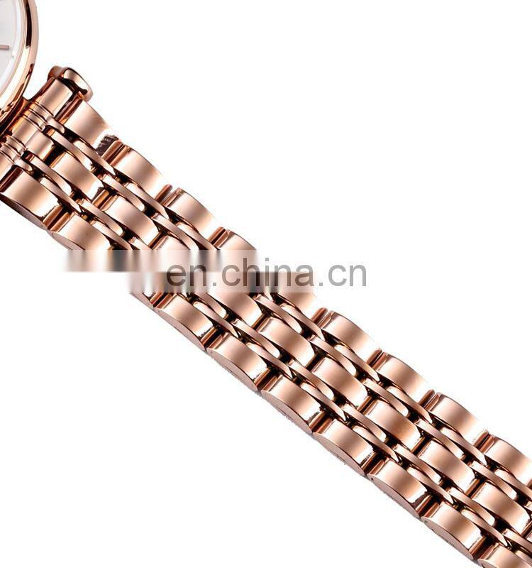 New Arrival Skmei 1533 rose gold luxury watch women custom logo waterproof wristwatch for lady