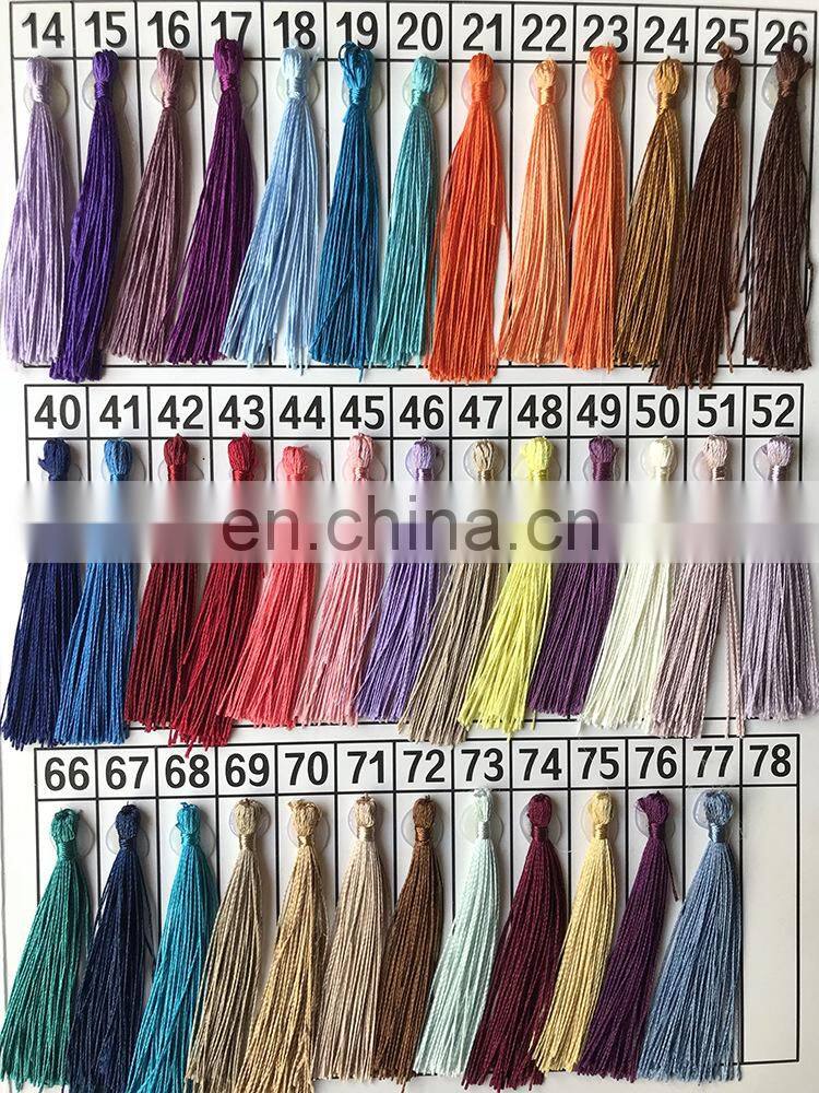 Polyester Silk Tassel Fringe 13cm Cotton Tassels Trim For Sewing Curtains Accessories