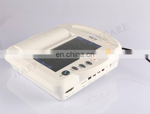 HC-H004 Portable Digital ECG Machine Hospital Device 10 Inch Touch Screen Electrocardiograph 12 Channel