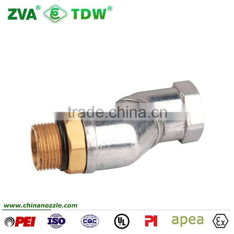 Flexible fuel hose coupling swivel joint for hose to hose connector