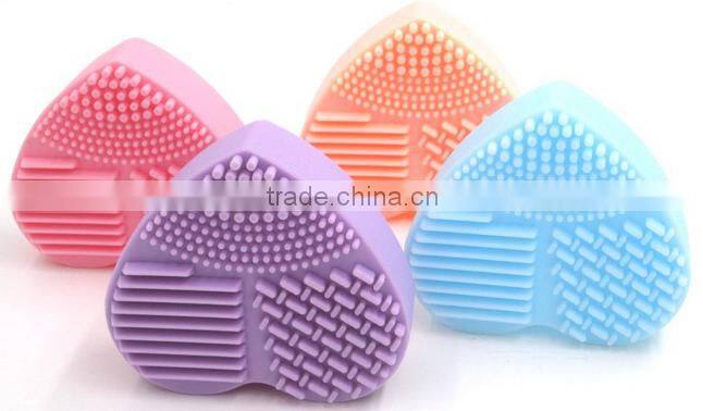 Egg Shaped Makeup Brush Cleaner Silicone Finger Scrubber Makeup Brush Cleaner