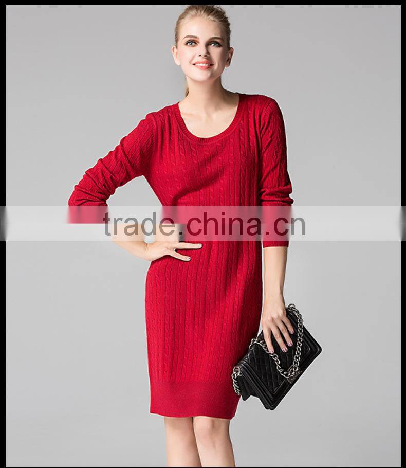 Special design chashmere knitted sweater for fashion ladies