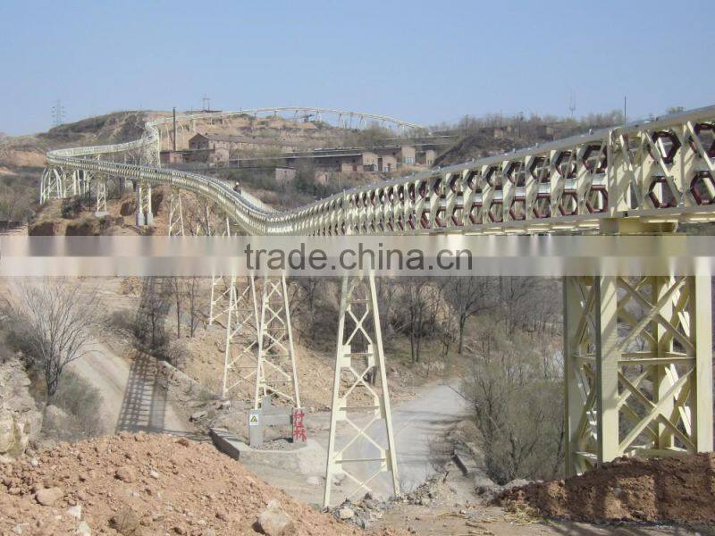 rubber belt conveyor pipe conveyor used for bulk material transporation