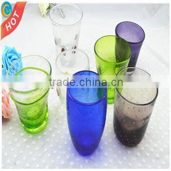 colorful wine drinking glass cup