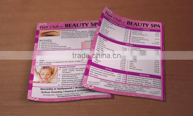 Custom made A5 leaflet | template 1024 x 922