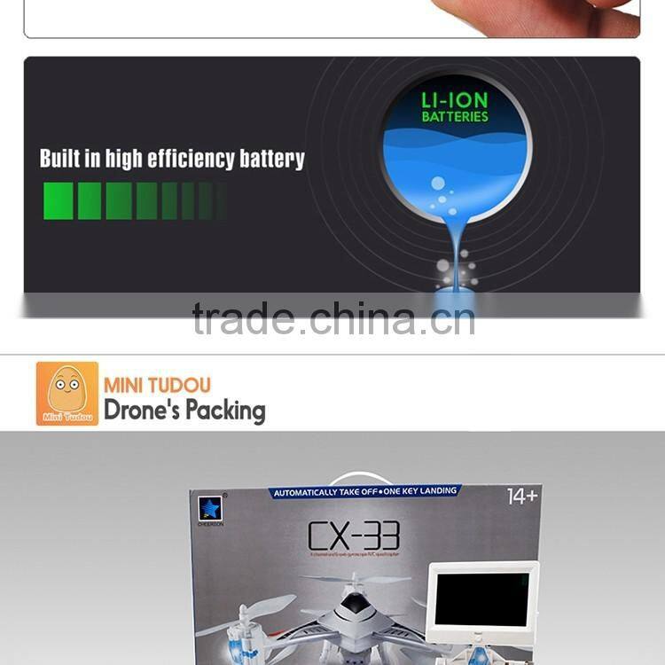 Minitudou CX-33S Cheerson drone 2.4G 4CH 6-axis HD camera 5.8G Real-time Transmission fpv quad copter